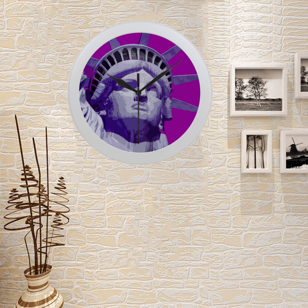 Liberty20170205_by_JAMColors Circular Plastic Wall clock