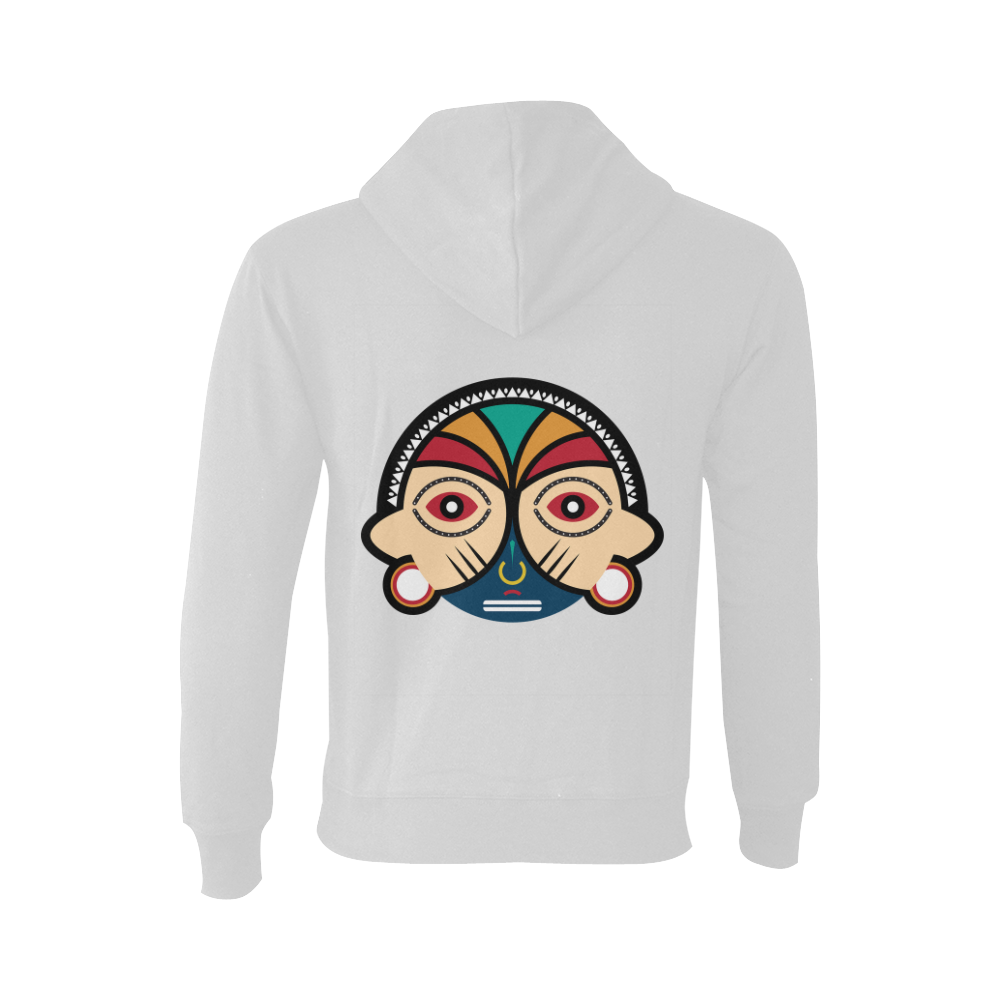 Round Tribal Mask Oceanus Hoodie Sweatshirt (NEW) (Model H03)