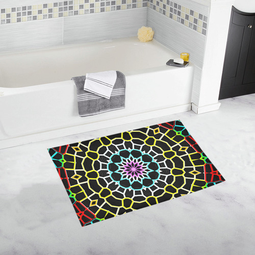 Live Line Mandala Bath Rug 20''x 32''