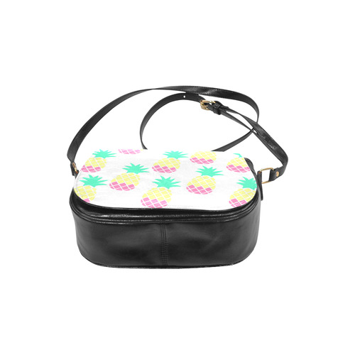 Pretty Pineapple Classic Saddle Bag/Small (Model 1648)