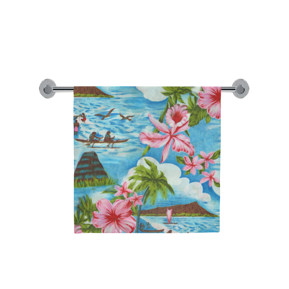 Hawaiian Scenes Bath Towel 30"x56"