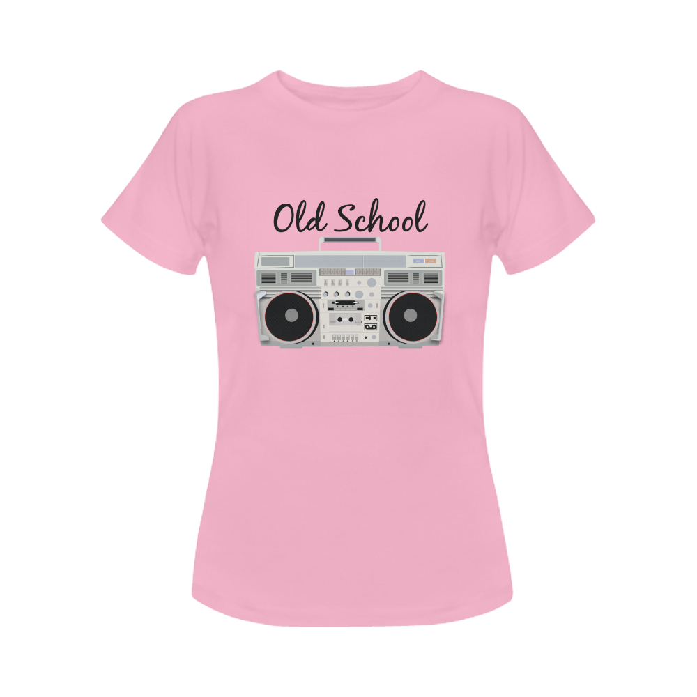Old School Radio Pink Women's Classic T-Shirt (Model T17）