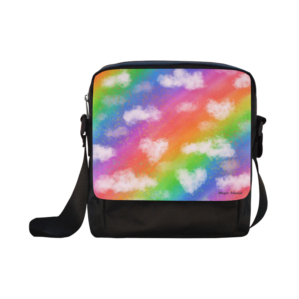 Rainbow Love. Inspired by the Magic Island of Gotland. Crossbody Nylon Bags (Model 1633)