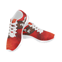 Wild horse on red background Men’s Running Shoes (Model 020)