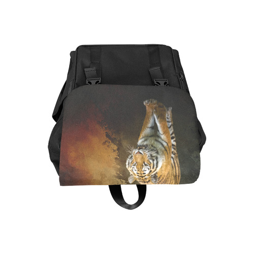 A gorgeous painted siberian tiger Casual Shoulders Backpack (Model 1623)