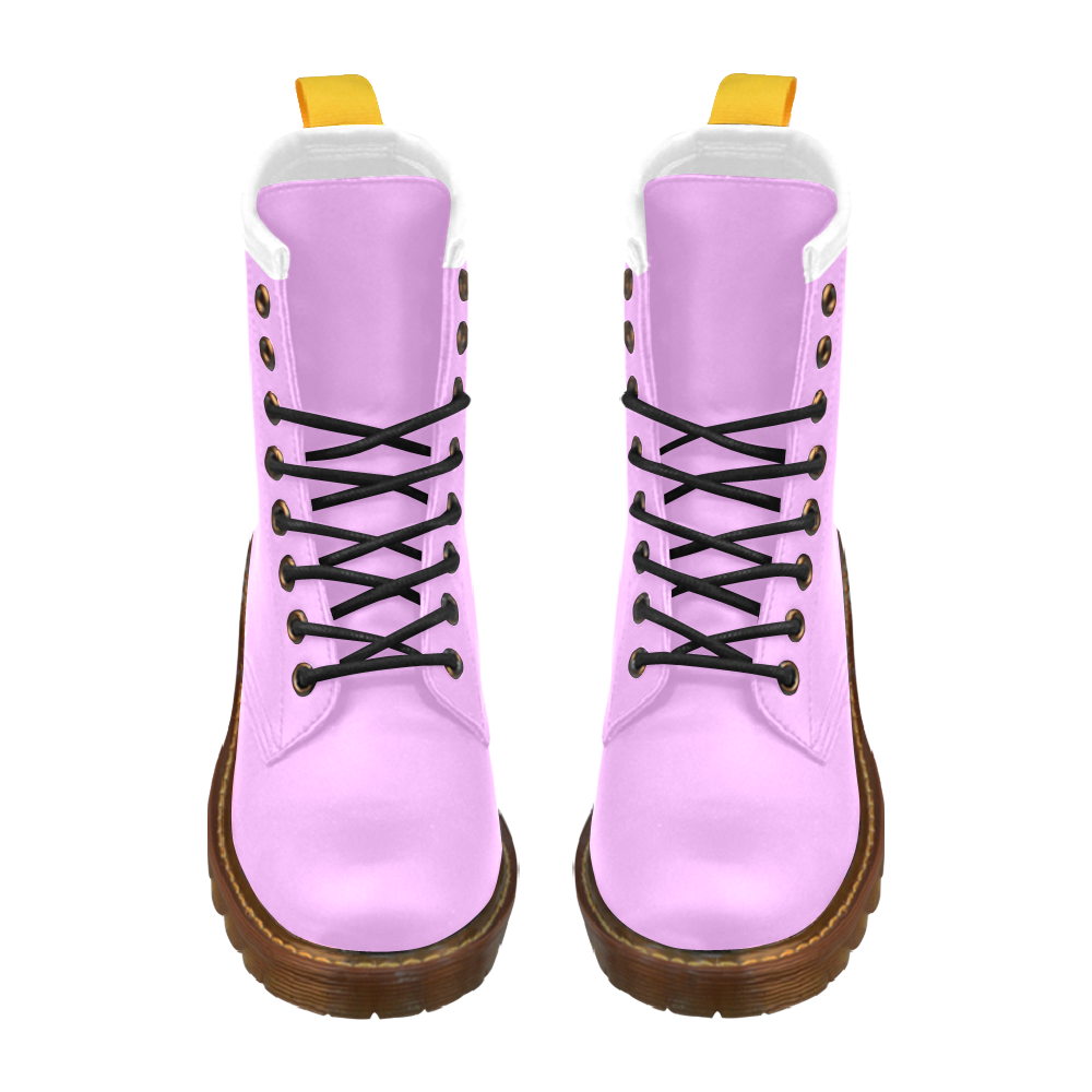 Only two Colors: Light Pink High Grade PU Leather Martin Boots For Women Model 402H