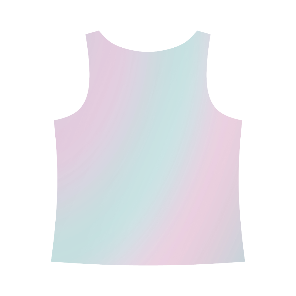 Flamingo Pink Mint All Over Print Tank Top for Women (Model T43)