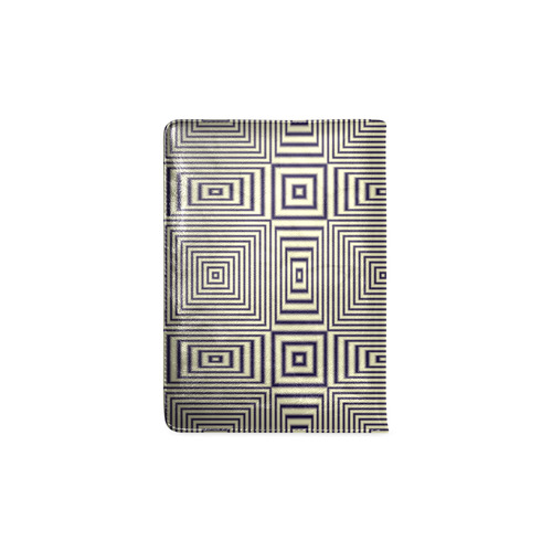 Striped geometric pattern in sepia Custom NoteBook A5