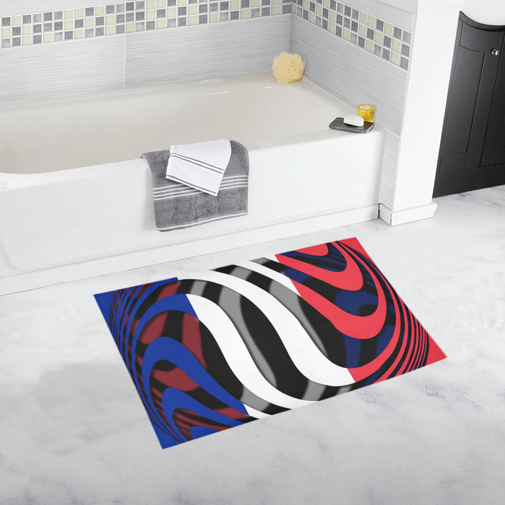 The Flag of France Bath Rug 20''x 32''