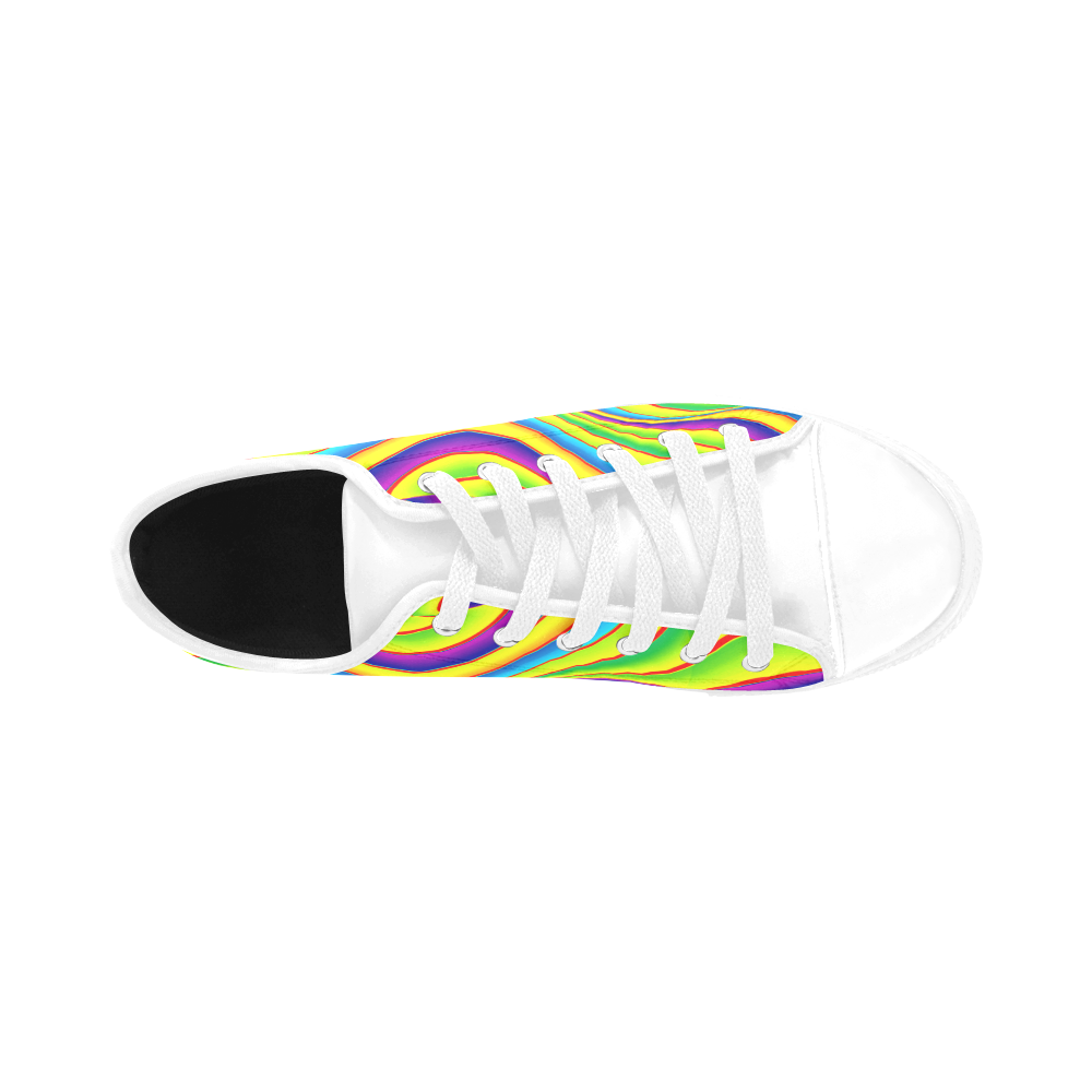 Summer Wave Colors Aquila Microfiber Leather Men's Shoes (Model 031)