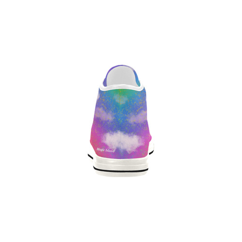 Rainbow Love. Inspired by the Magic Island of Gotland. Vancouver H Men's Canvas Shoes/Large (1013-1)