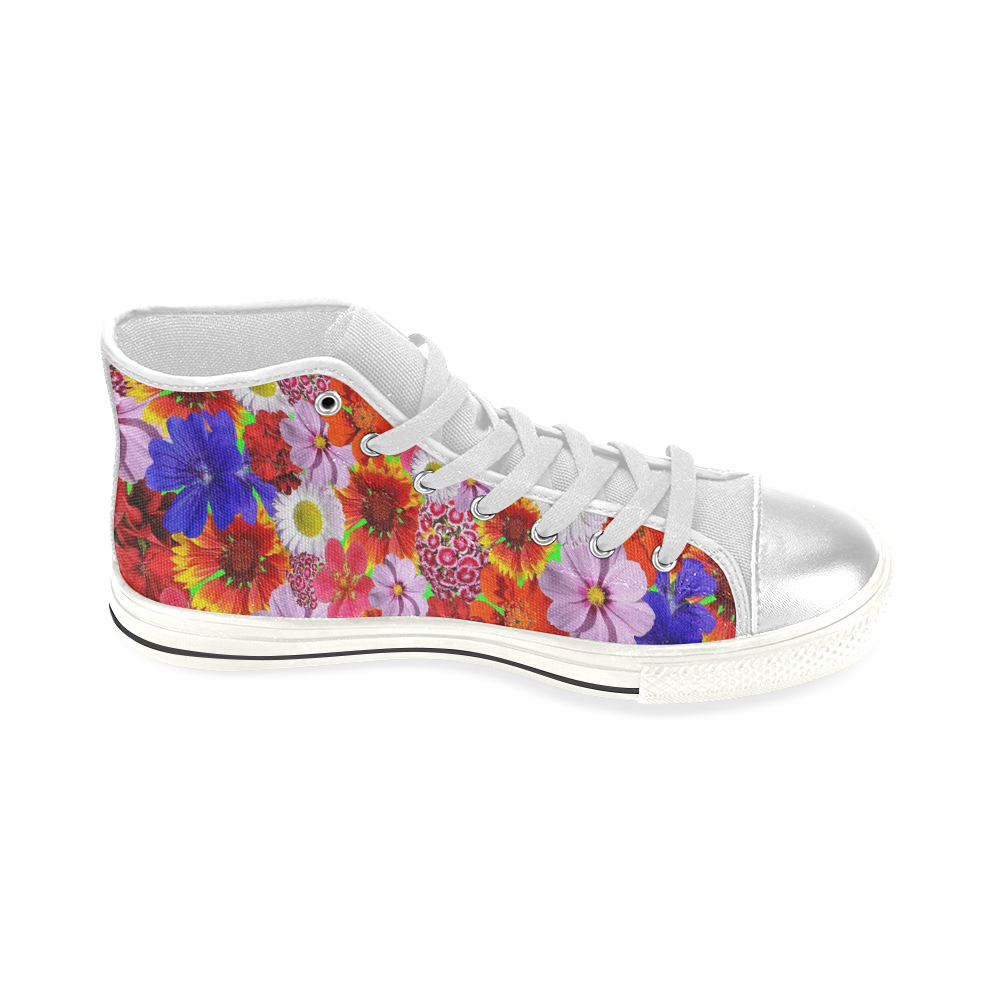Delightful Daisies Women's Classic High Top Canvas Shoes (Model 017)