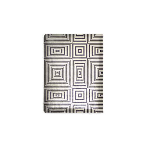 Striped geometric pattern in sepia Custom NoteBook B5