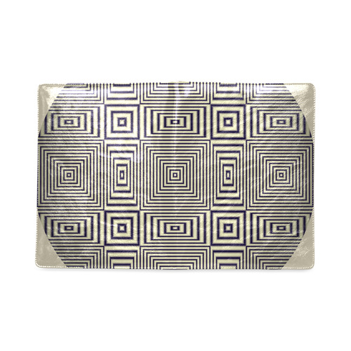 Striped geometric pattern in sepia Creamy Borders Version Custom NoteBook B5