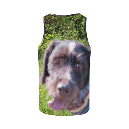 Dog Wirehaired Pointing Griffon All Over Print Tank Top for Women (Model T43)