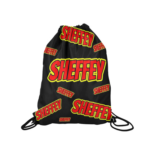 Sheffey Red Comic Fonts Medium Drawstring Bag Model 1604 (Twin Sides) 13.8"(W) * 18.1"(H)