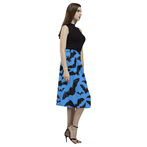 Skirt - heartful of bats Aoede Crepe Skirt (Model D16)