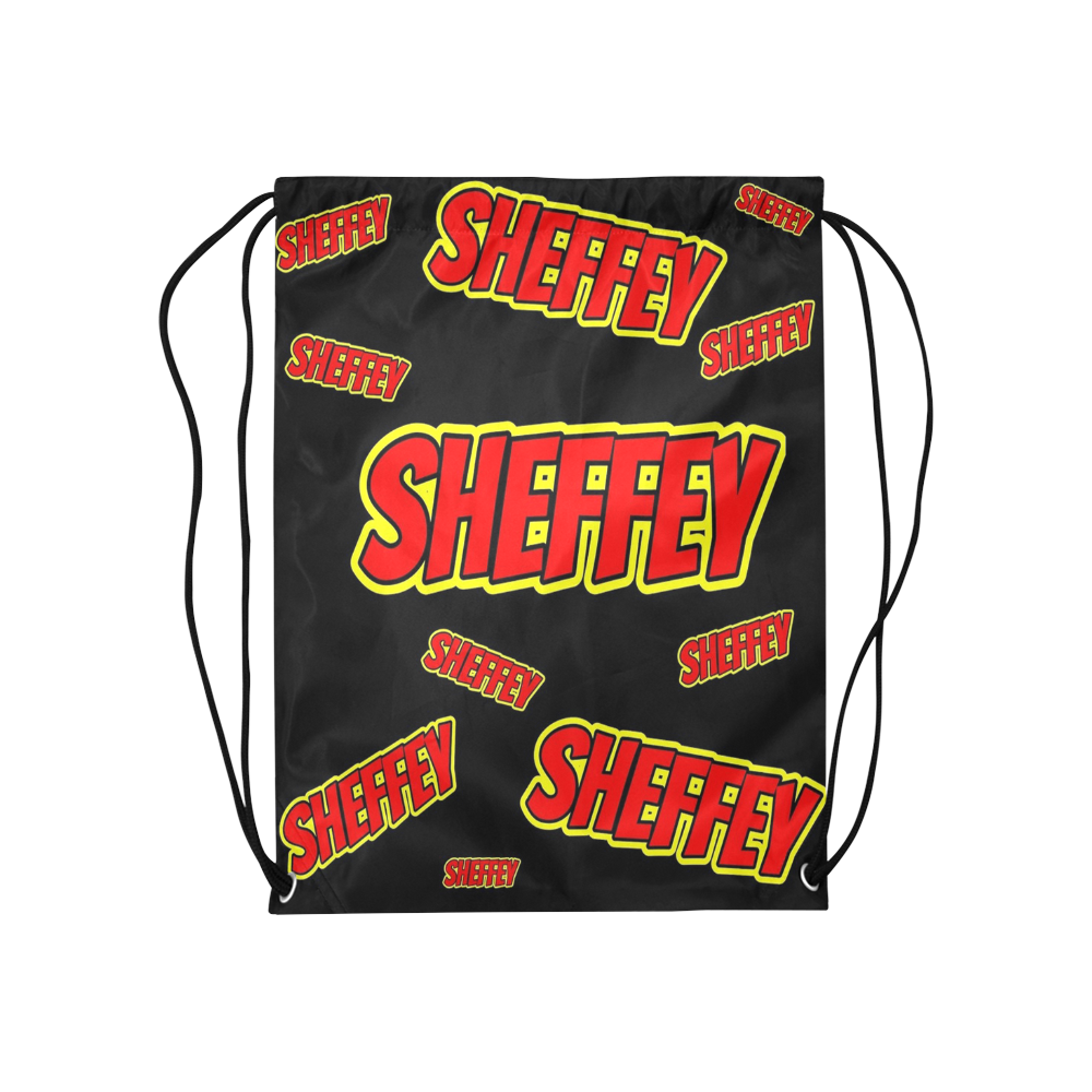 Sheffey Red Comic Fonts Medium Drawstring Bag Model 1604 (Twin Sides) 13.8"(W) * 18.1"(H)