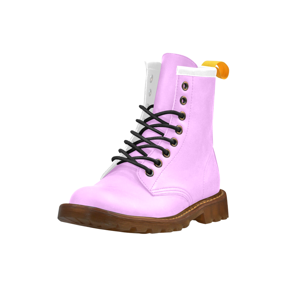 Only two Colors: Light Pink High Grade PU Leather Martin Boots For Women Model 402H