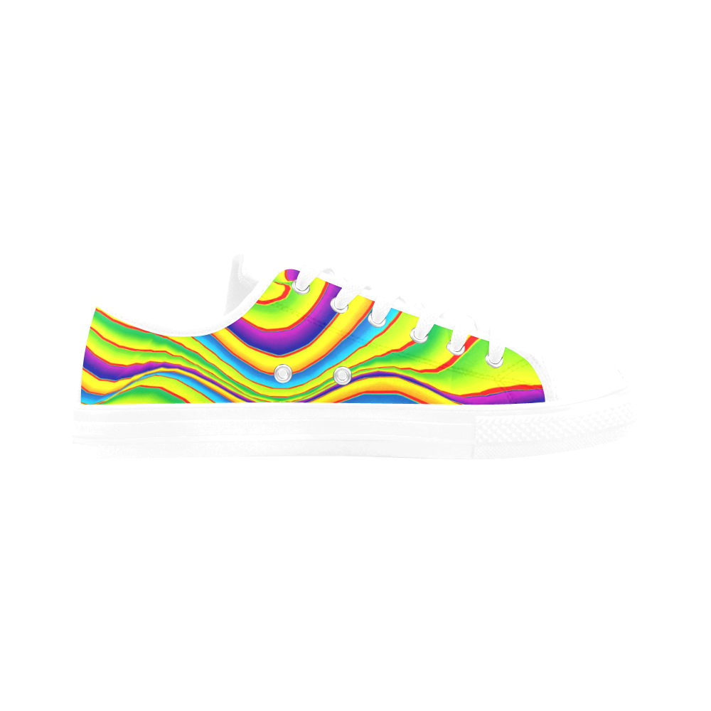 Summer Wave Colors Aquila Microfiber Leather Women's Shoes/Large Size (Model 031)