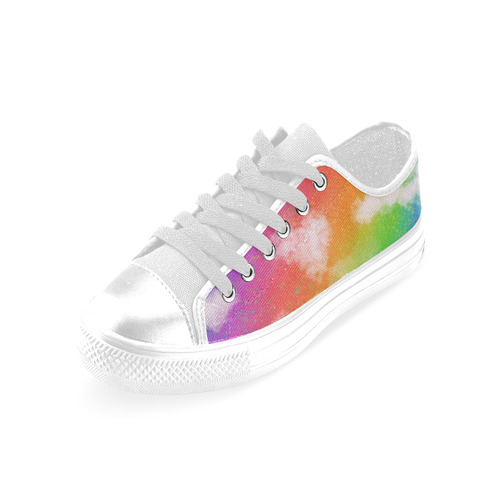 Rainbow Love. Inspired by the Magic Island of Gotland. Men's Classic Canvas Shoes (Model 018)