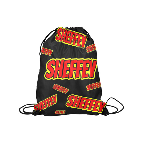 Sheffey Red Comic Fonts Medium Drawstring Bag Model 1604 (Twin Sides) 13.8"(W) * 18.1"(H)