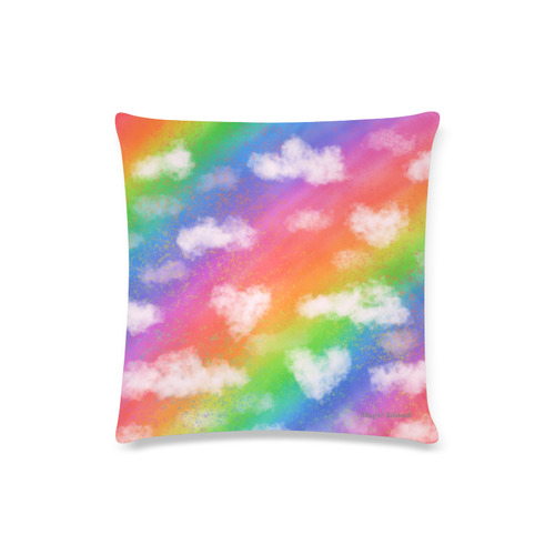 Rainbow Love. Inspired by the Magic Island of Gotland. Custom Zippered Pillow Case 16"x16"(Twin Sides)