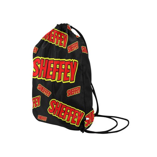 Sheffey Red Comic Fonts Medium Drawstring Bag Model 1604 (Twin Sides) 13.8"(W) * 18.1"(H)