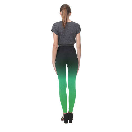 green texture Cassandra Women's Leggings (Model L01)