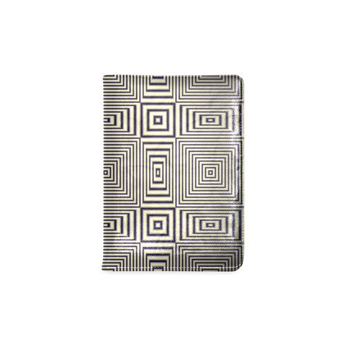 Striped geometric pattern in sepia Custom NoteBook A5