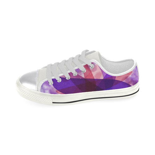 Purple And Pink Women's Classic Canvas Shoes (Model 018)