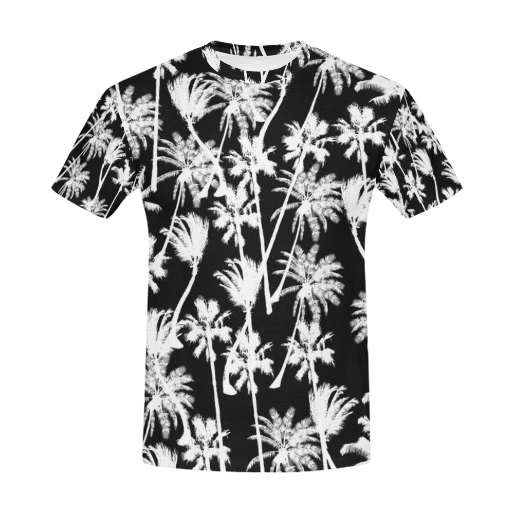 messy palm trees All Over Print T-Shirt for Men (USA Size) (Model T40)