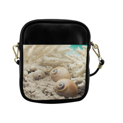Underwater Coral Reef Seashells Sling Bag (Model 1627)