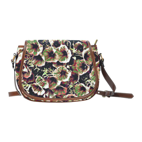 amazing floral 517B by JamColors Saddle Bag/Small (Model 1649) Full Customization