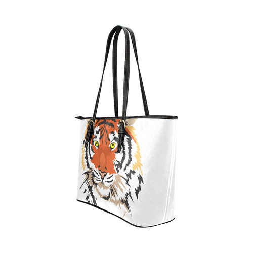 Tiger Leather Tote Bag/Small (Model 1651)