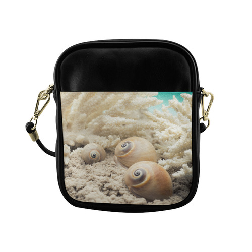 Underwater Coral Reef Seashells Sling Bag (Model 1627)