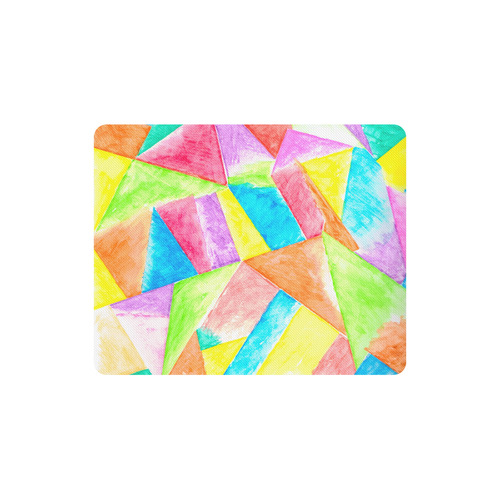 Patchwork Watercolor Rectangle Mousepad