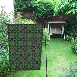Black and Green Lace Garden Flag 12‘’x18‘’（Without Flagpole）