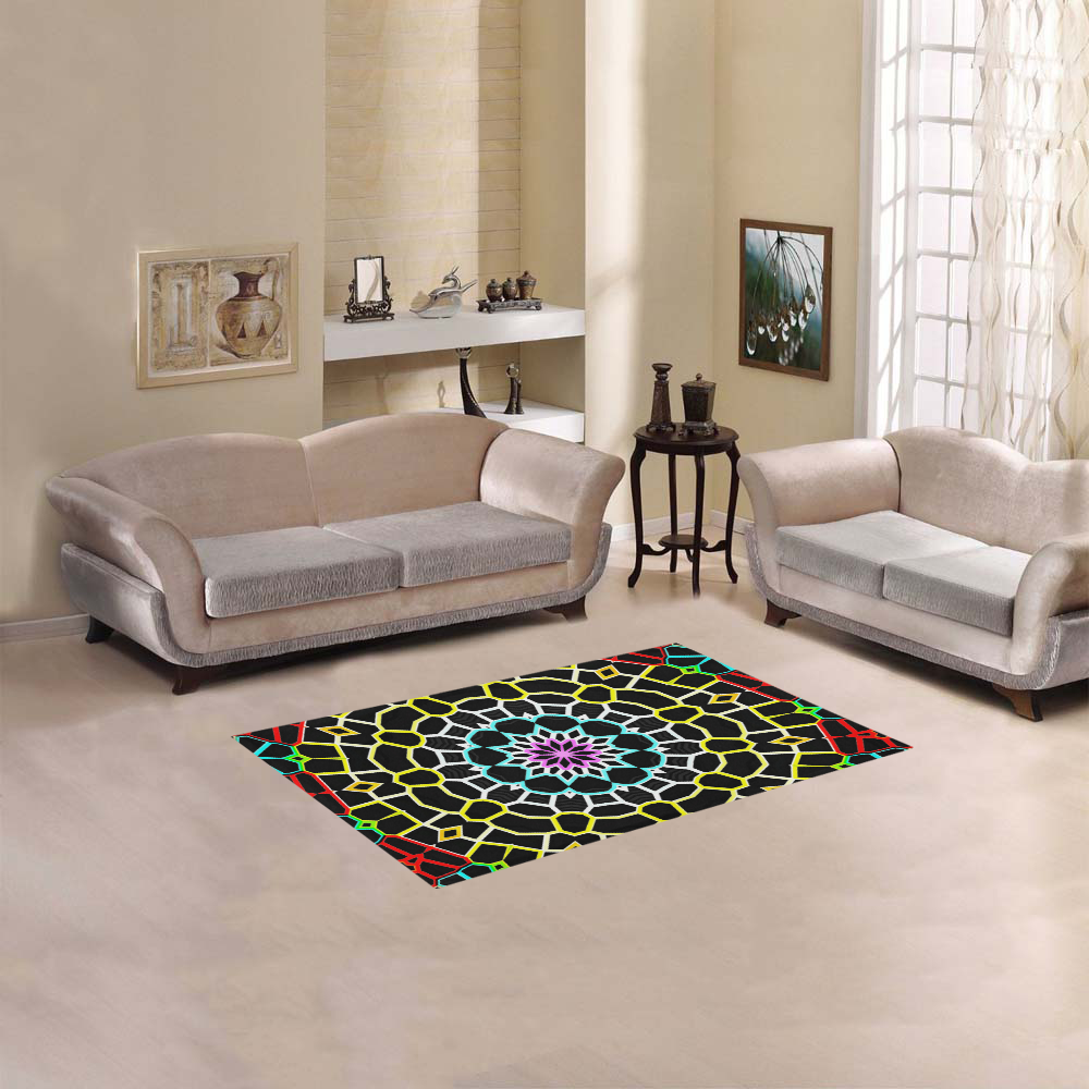 Live Line Mandala Area Rug 2'7"x 1'8‘’