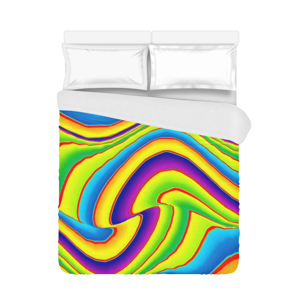 Summer Wave Colors Duvet Cover 86"x70" ( All-over-print)