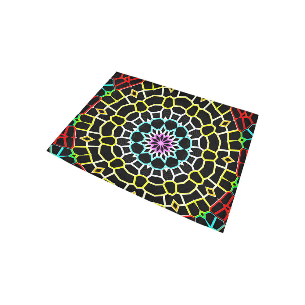 Live Line Mandala Area Rug 5'3''x4'