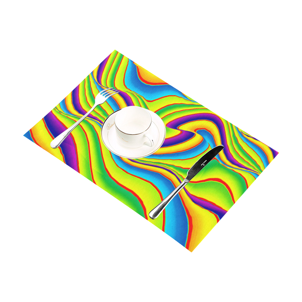 Summer Wave Colors Placemat 12’’ x 18’’ (Set of 6)