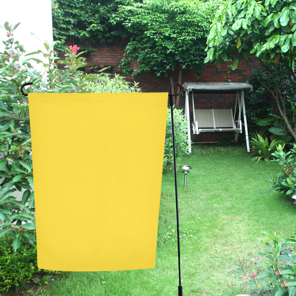 Vibrant Yellow Garden Flag 12‘’x18‘’（Without Flagpole）