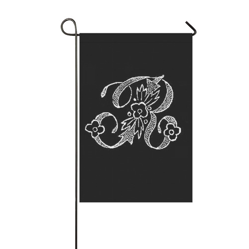 R Monogram Garden Flag 12‘’x18‘’（Without Flagpole）