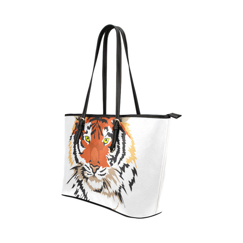 Tiger Leather Tote Bag/Small (Model 1651)