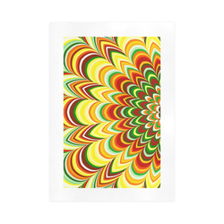 Asymmetric colorful striped pattern Art Print 16‘’x23‘’