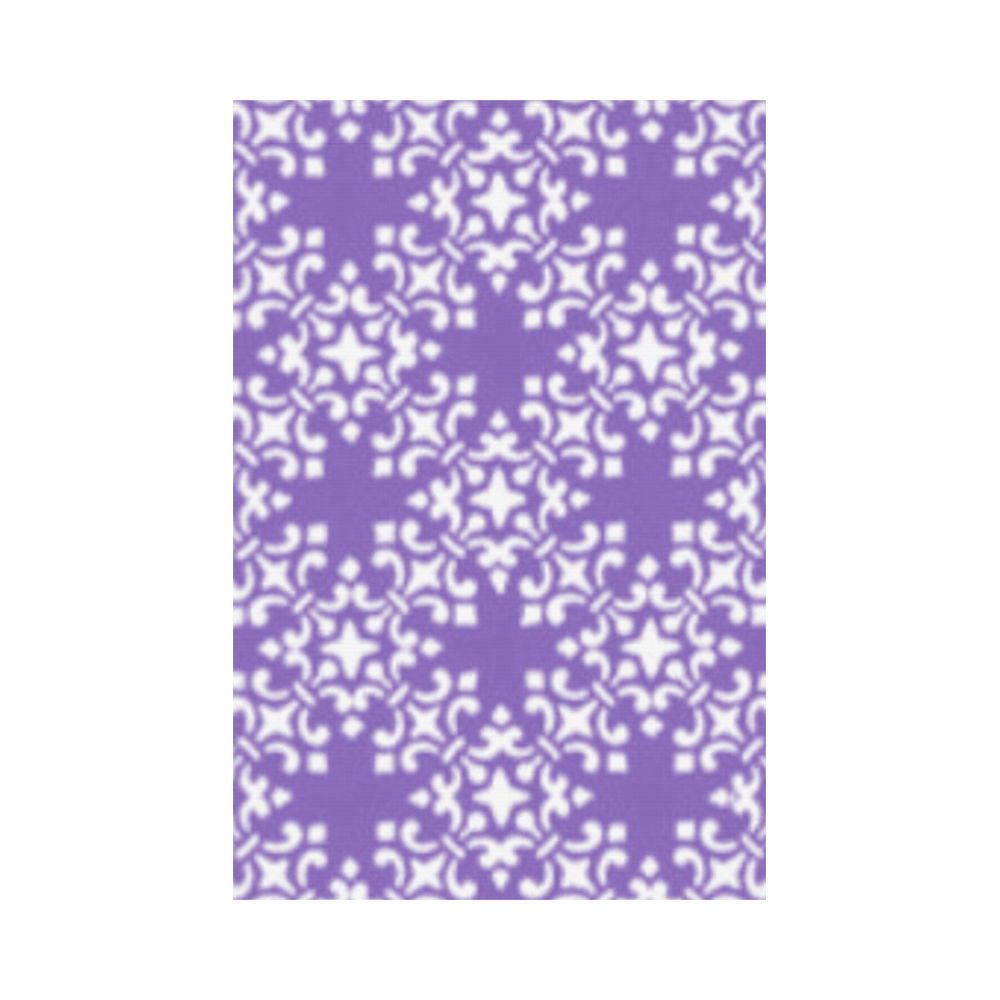 Purple Damask Garden Flag 12‘’x18‘’（Without Flagpole）