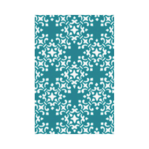 Turquoise Damask Garden Flag 12‘’x18‘’（Without Flagpole）