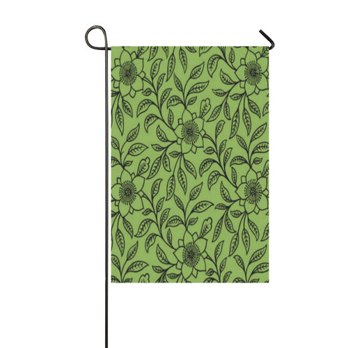 Vintage Lace Floral Greenery Garden Flag 12‘’x18‘’（Without Flagpole）