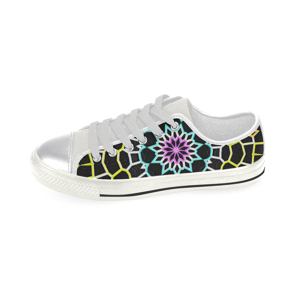 Live Line Mandala Canvas Women's Shoes/Large Size (Model 018)